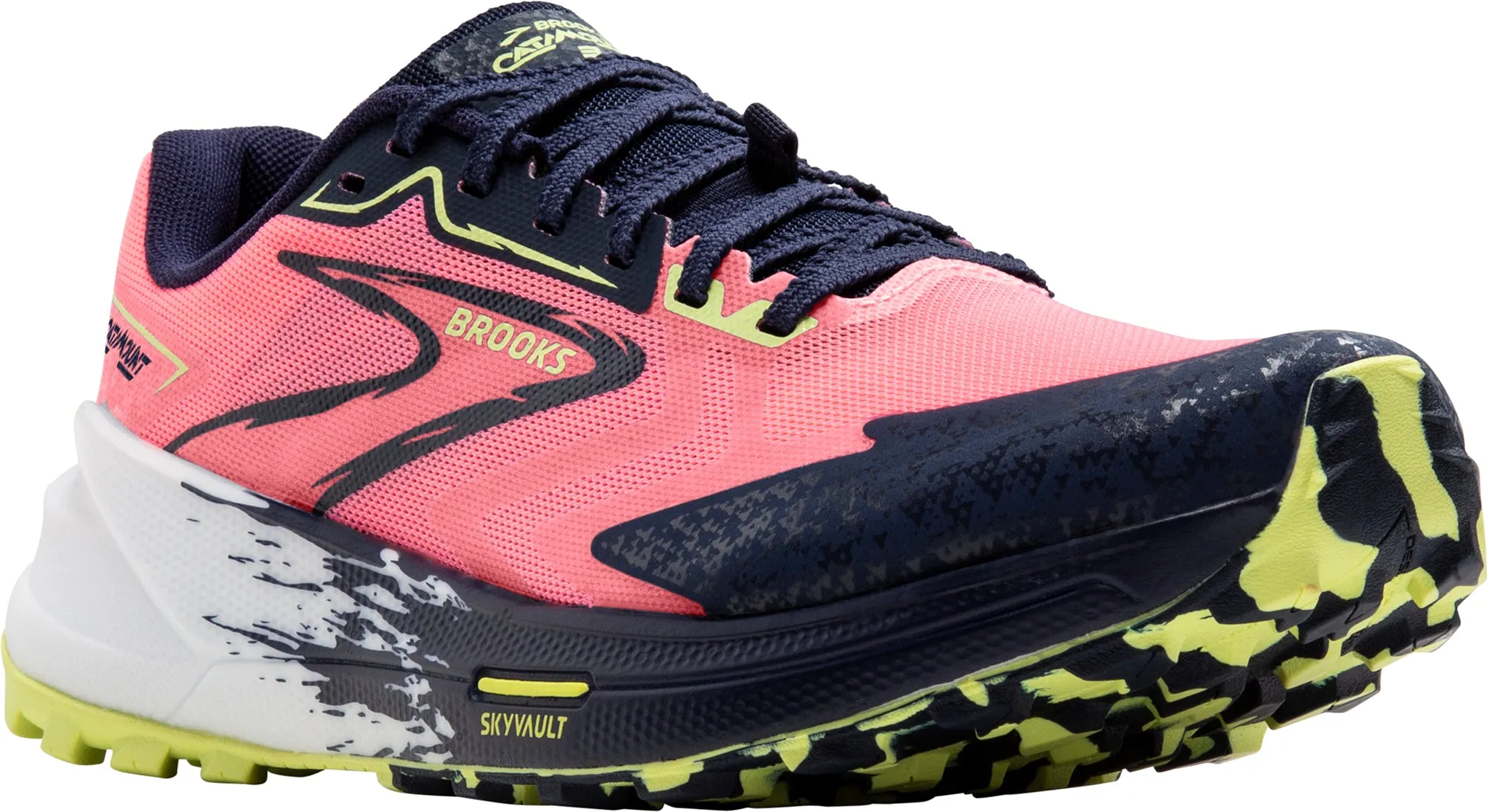 Brooks Catamount 3 Womens Trail Running Shoes - Pink Trail Runners Vs Running Shoes