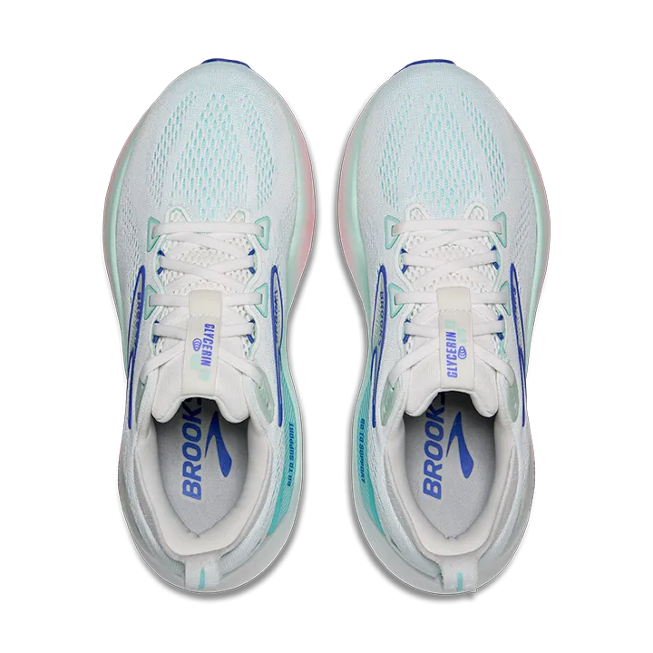 Brooks Glycerin GTS 22 Women's Running Shoes White Limpet Shell Running Shoes Finder