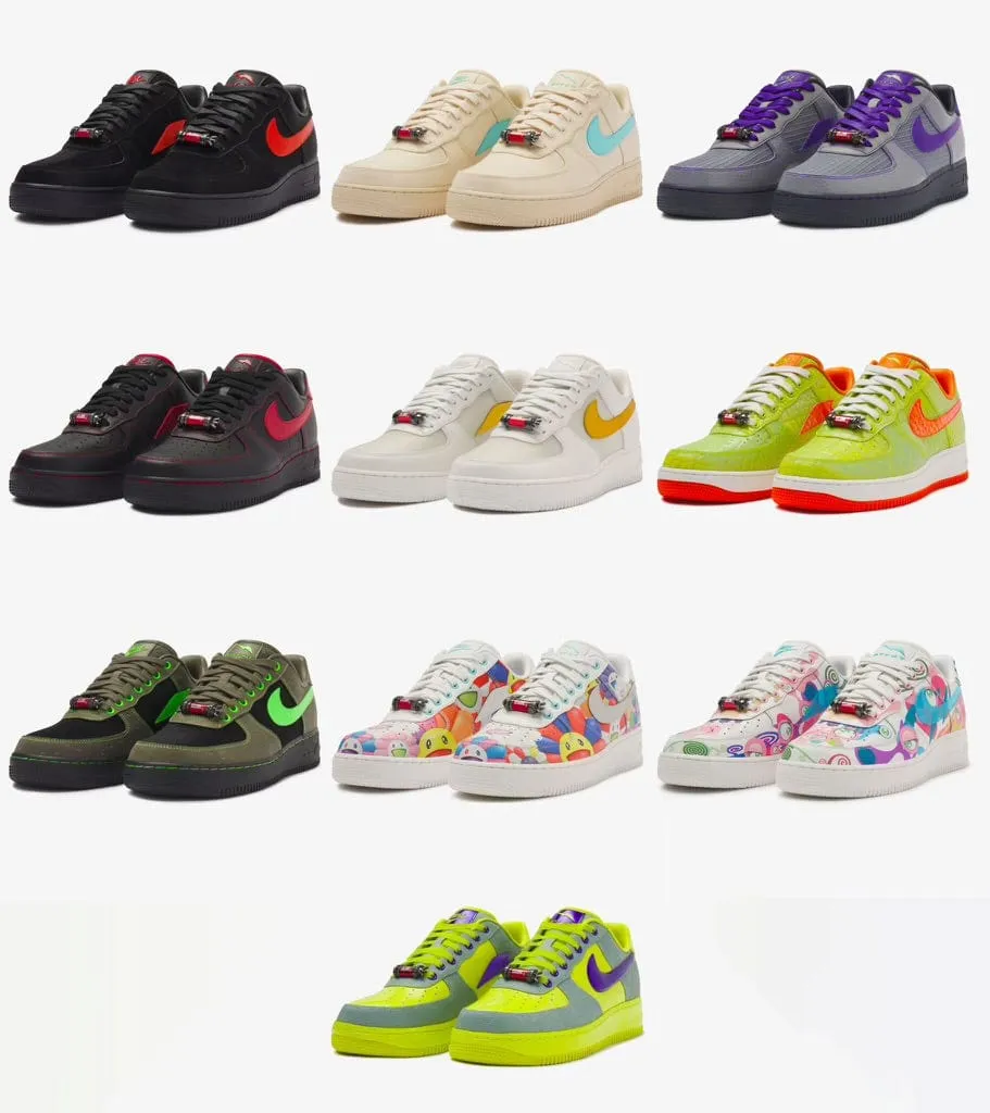 RTFKT x Nike Air Force 1 Pack Nike Sport Football Shoes