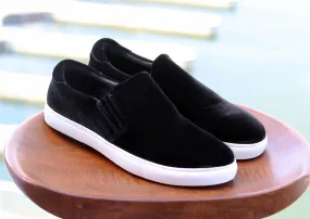Carrucci by Maurice Velvet Slip-On Sneaker Black Slip Ons Slip On
