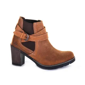 Chatham Amy Heeled Tan Leather Ankle Boots Boots Lunar Force 1 Duckboot