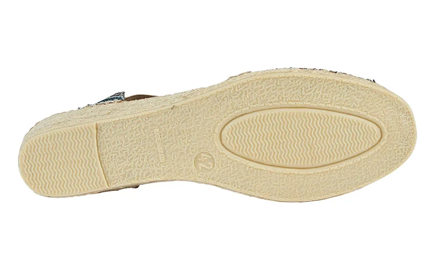 Nude Espadrille Flatforms Tp Criss Blue