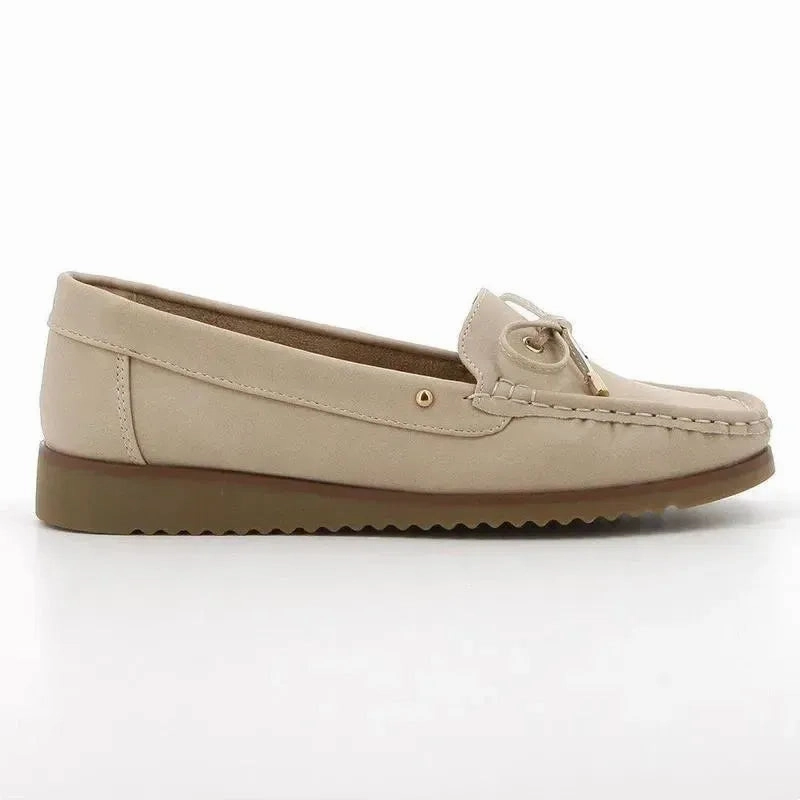 Soft Style by Hush Puppies Tony Nubuck Loafer  - Ivory Vagabond Brogue