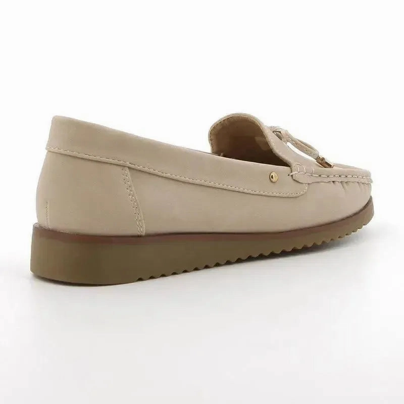 Soft Style by Hush Puppies Tony Nubuck Loafer  - Ivory