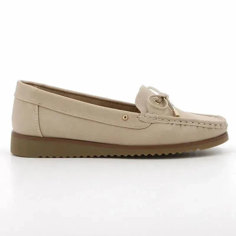 Soft Style by Hush Puppies Tony Nubuck Loafer  - Ivory