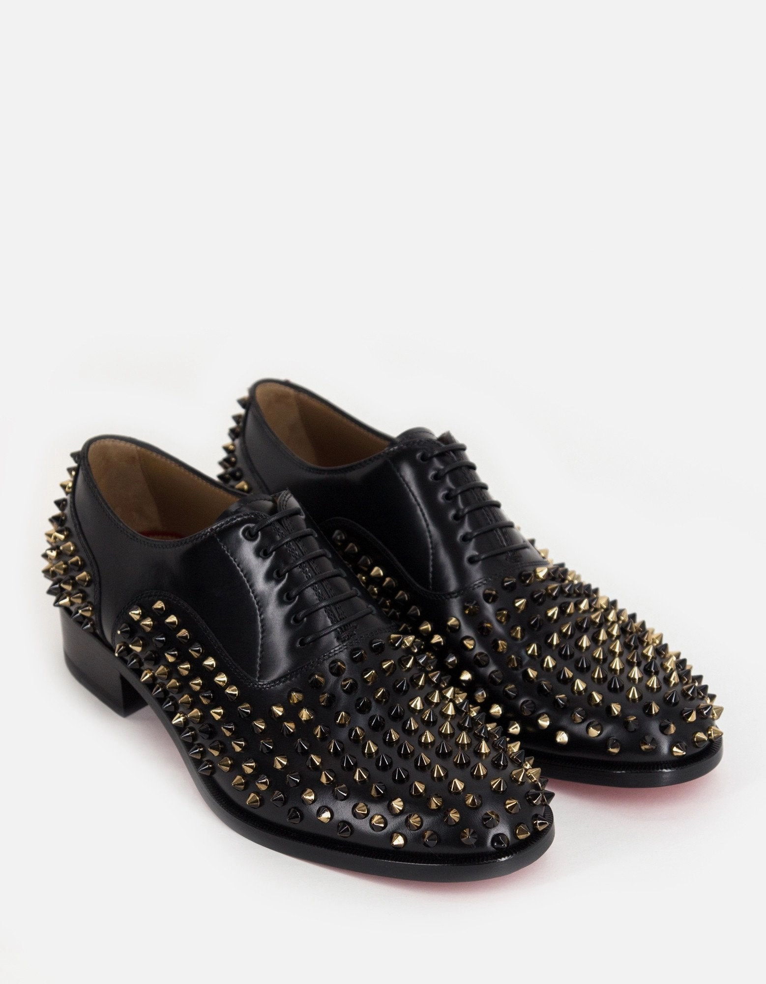 Bruno Spikes Flat Oxford Shoes - Caterpillar Flat Shoes