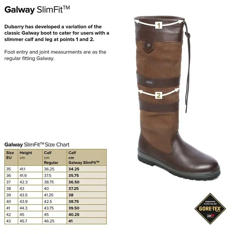 DUBARRY Galway SlimFit Country Boots - Black & Brown Vivaia Boots