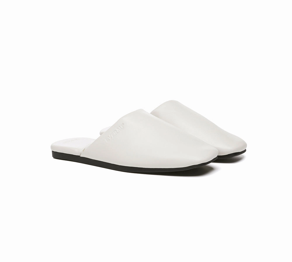 Women Slides Leather Flat Wafaa Castaner Espadrilles France