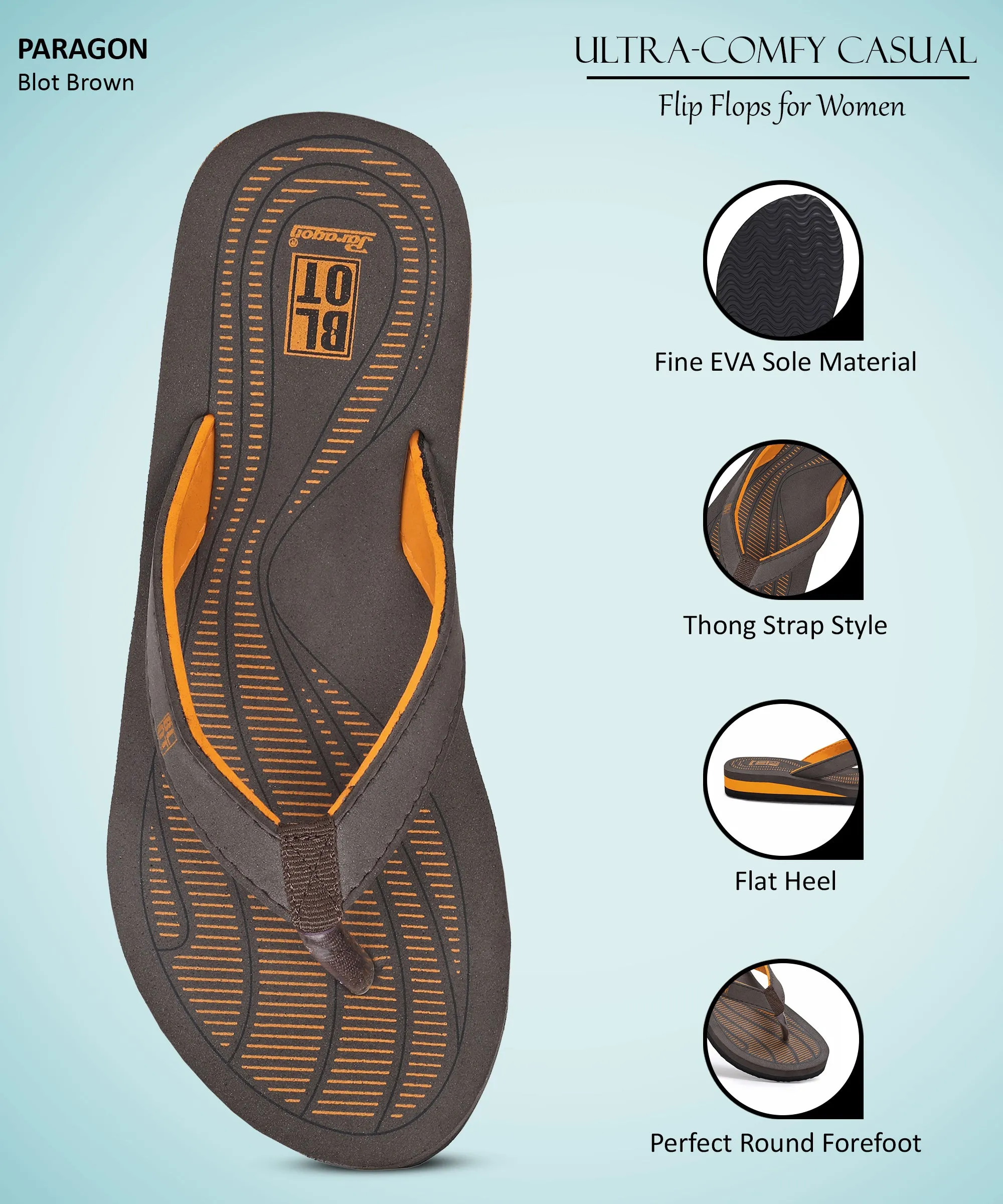 Spor7 Flip Flops Paragon Blot K3307L Women Slippers | Lightweight Flipflops for Indoor & Outdoor | Casual & Comfortable | For Everyday Use