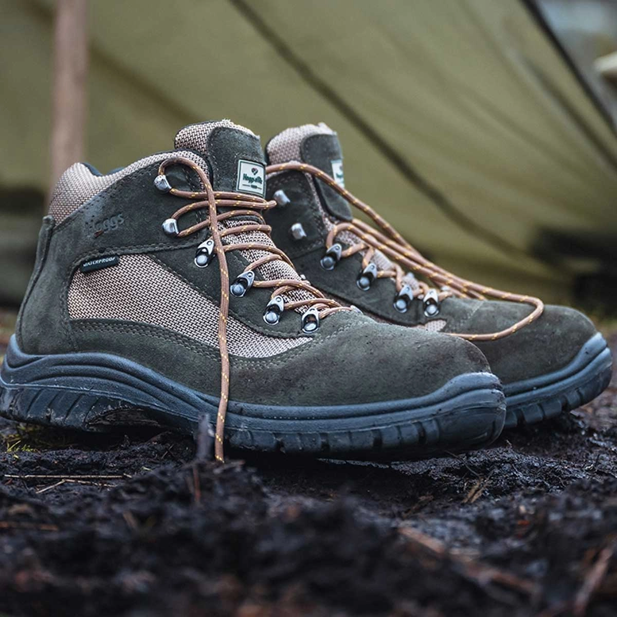 HOGGS OF FIFE Rambler Waterproof Hiking Boot - Fern Green Best All Weather Hiking Boots