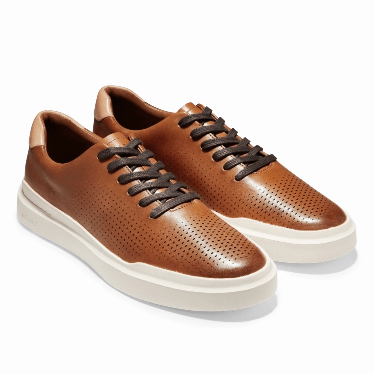 Dress Shoes Oxfords Cole Haan Men's GrandPro Rally Lazer Cut Tan Leather