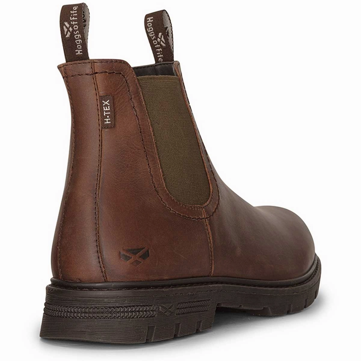 HOGGS OF FIFE Dalmeny Waterproof Dealer Boots - Men's - Dark Brown Knee High Boots