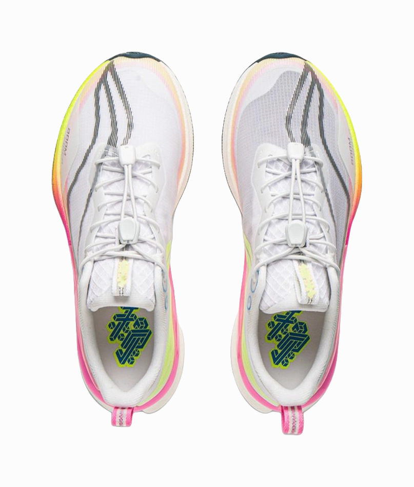 Echelon 9 Running Shoes LINING YOUNG Red Hare 8 PRO Cushioning, Wear Resistant Low top Running Shoes White Kids'