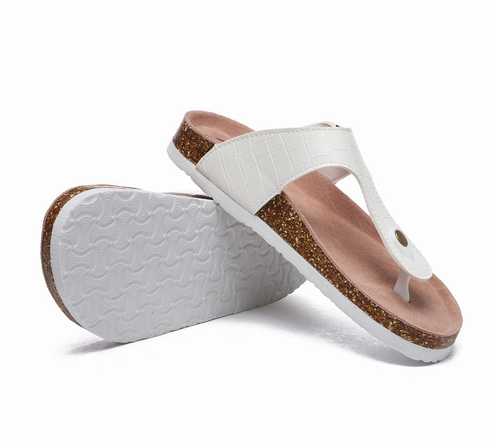 Wedge Espadrilles Spain Embossed Summer Beach Unisex Slip-On Lindsay Sandals
