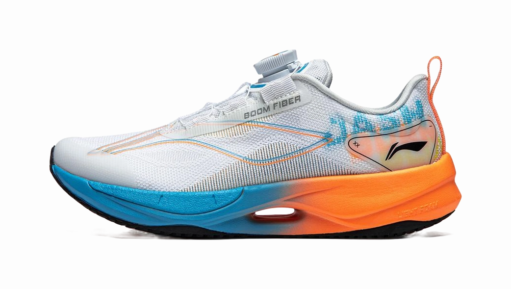 LINING YOUNG Running Slip Resistant Cushioning Abrasion Resistant Breathable Low top Kids' Running Shoes White Orange Running Shoes Online Coupons