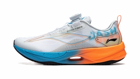 Walk In Running Shoes LINING YOUNG Running Slip Resistant Cushioning Abrasion Resistant Breathable Low top Kids' Running Shoes White Orange