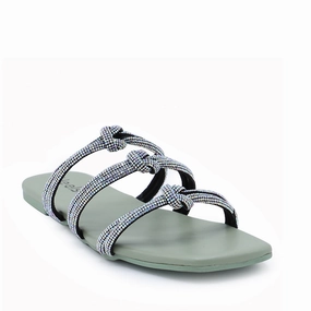 Mint Green Fancy Slipper 042075 Detachable Sole Slippers