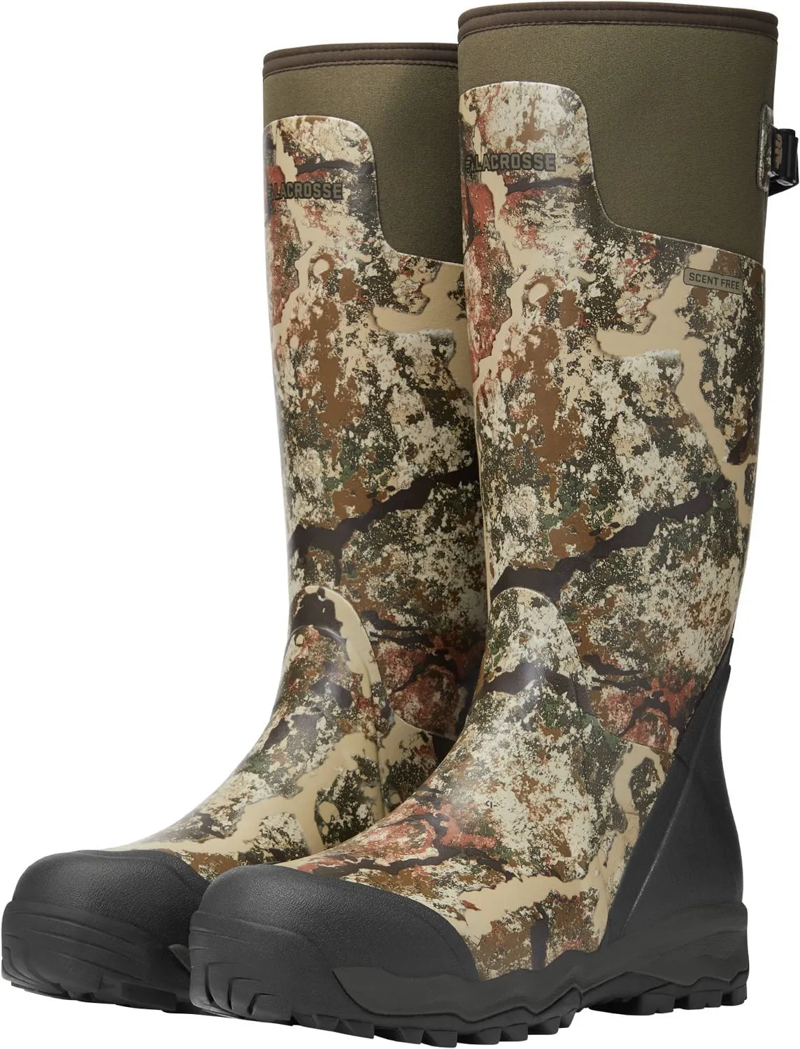 Lacrosse Mens Alphaburly Pro First Lite Specter Rubber Hunting Boots Ostrich Feather Boots