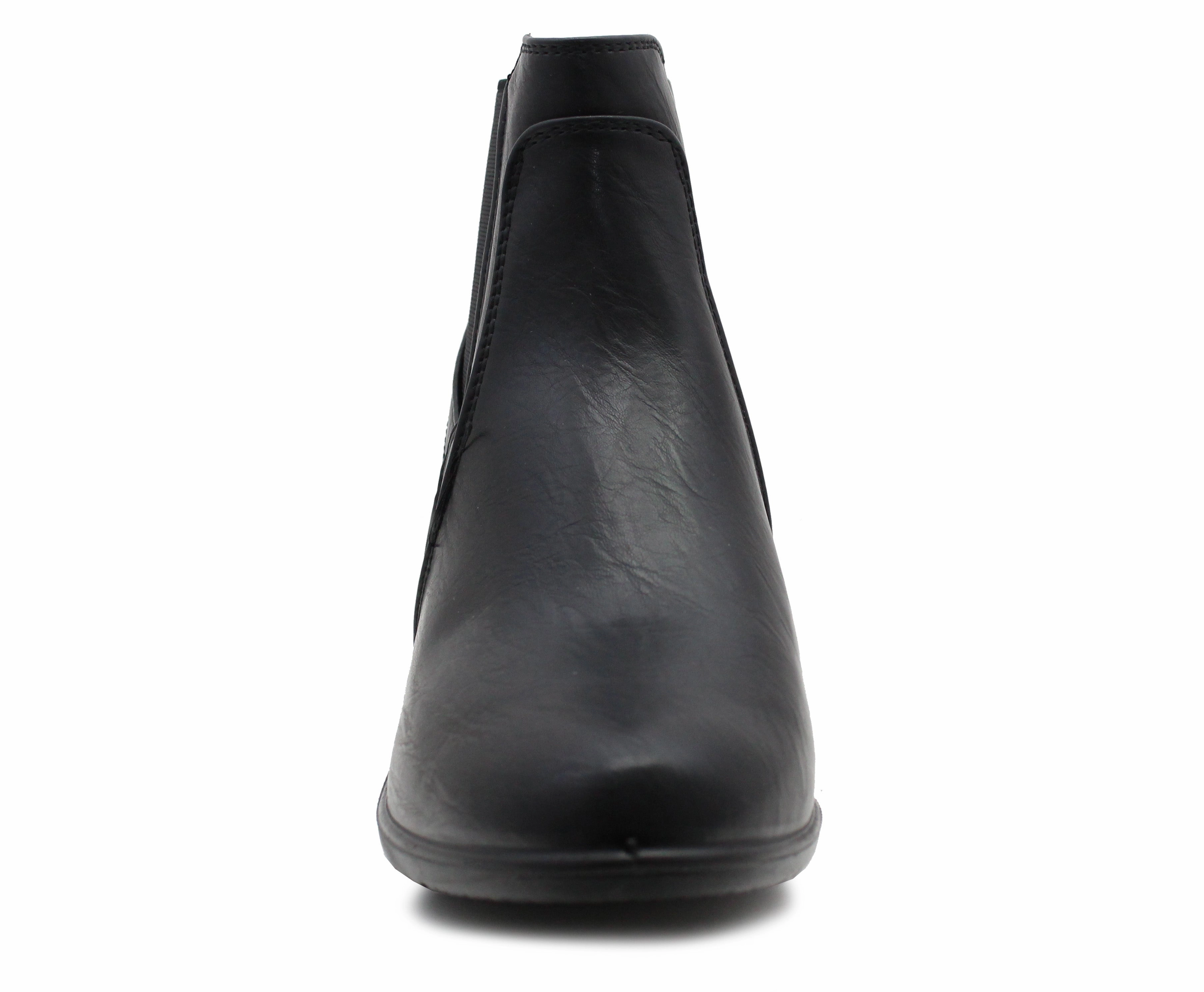 Nle Choppa Duck Boots Cushion Walk Womens Ankle Boots Black Mid Heel Elastic Formal Office Trouser Shoes