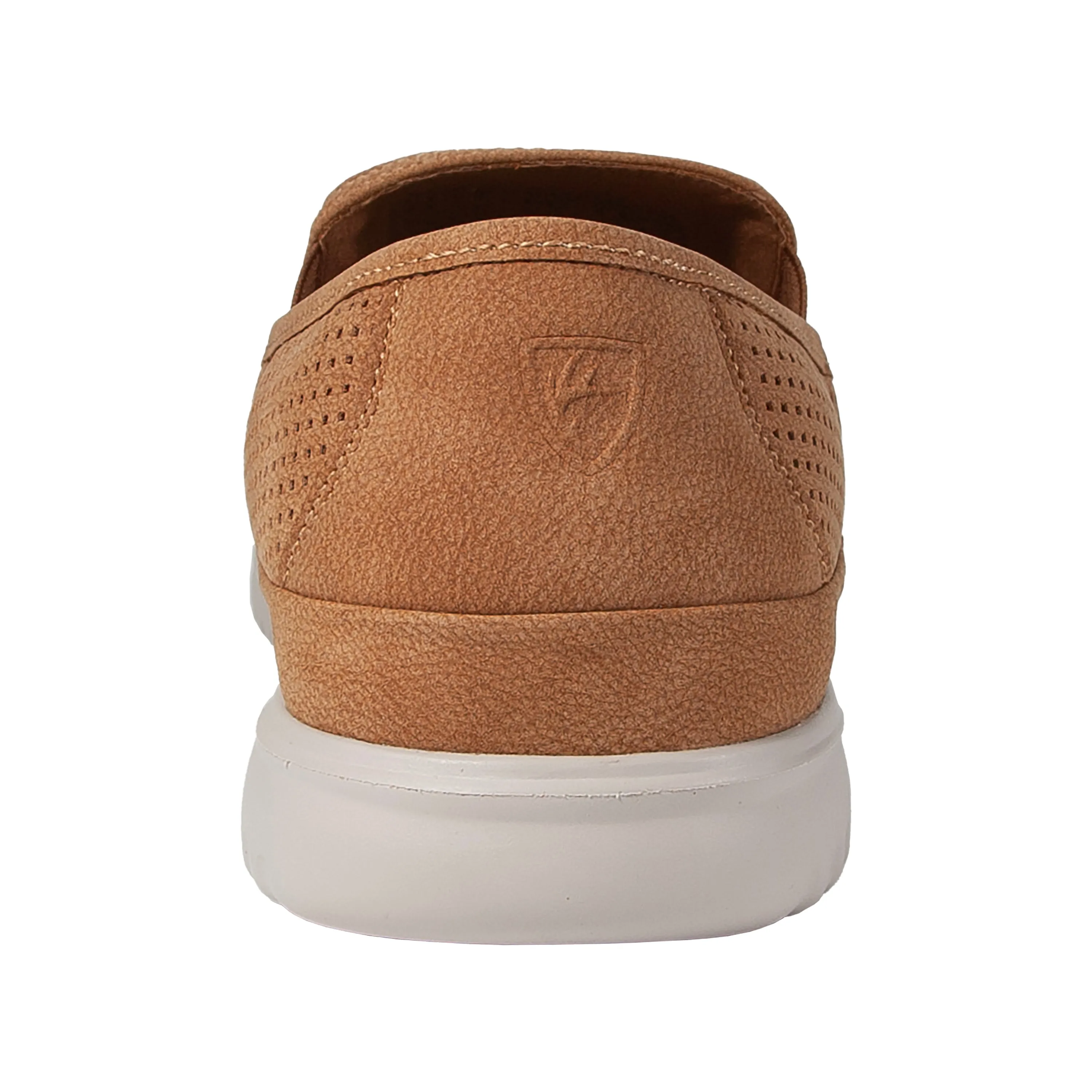 Slip On Trainers Leather Men's Montauk in Tan - SUPRO INSIDE