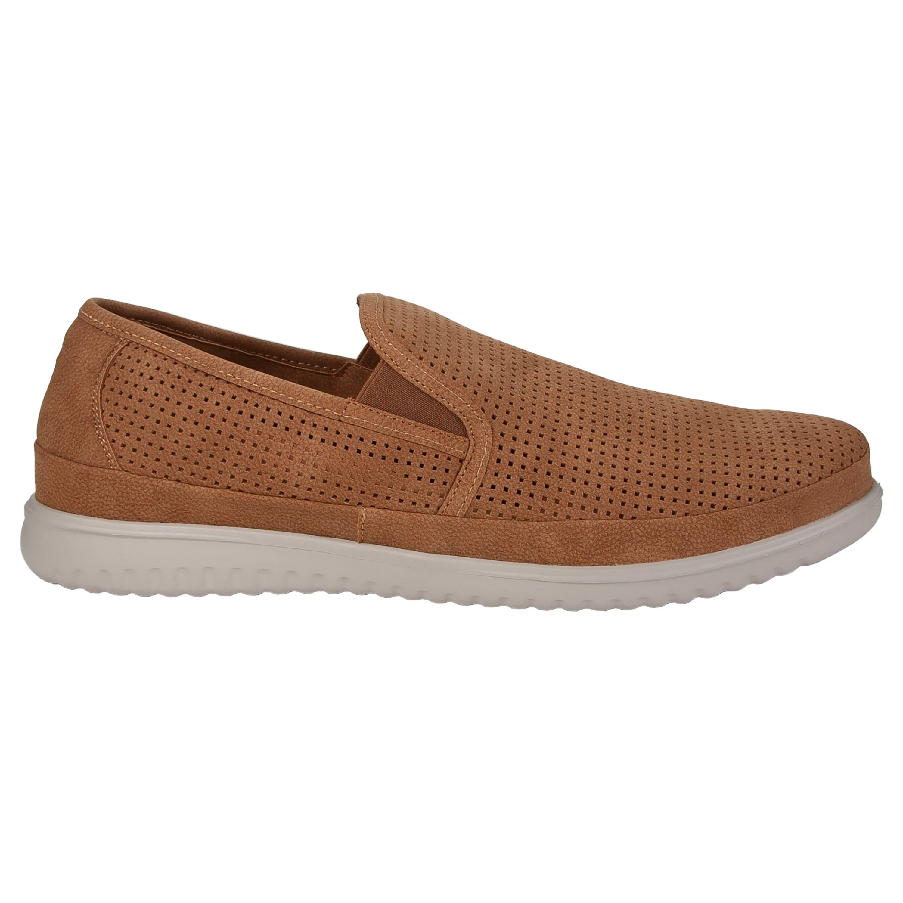Men's Montauk in Tan - SUPRO INSIDE Suede Slip On Shoes