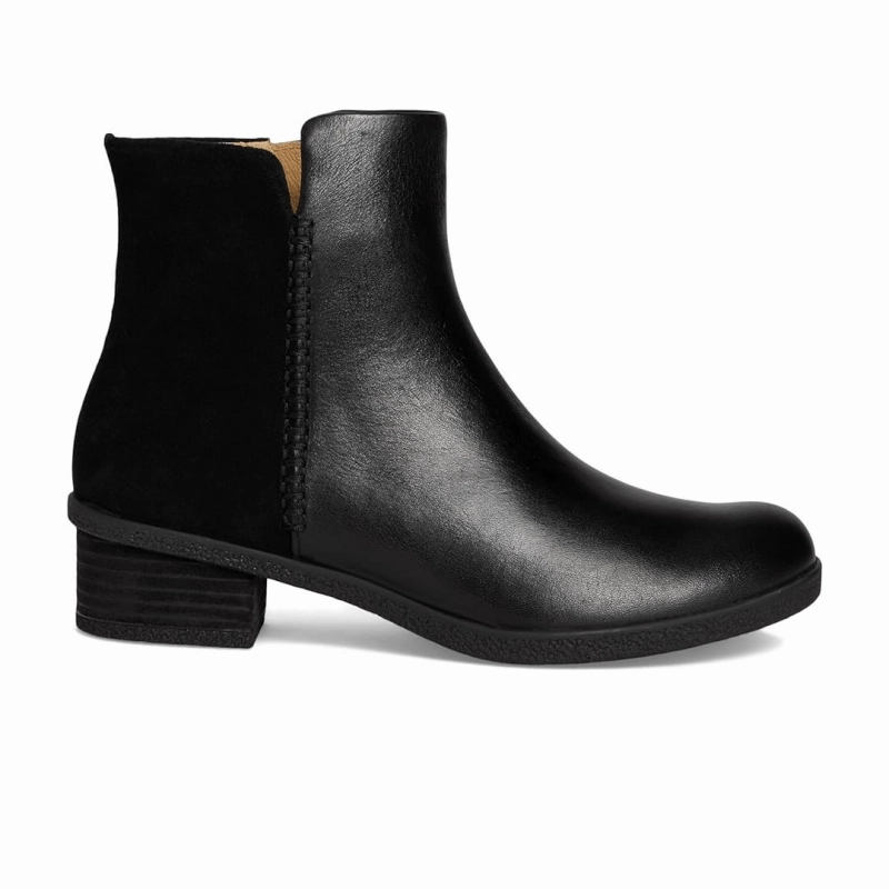 Ortho Dress Shoes Dansko Women's Denay - Black Waterproof Milled