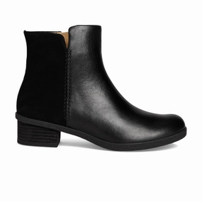 Dansko Women's Denay - Black Waterproof Milled Low Wedge Dress Shoes