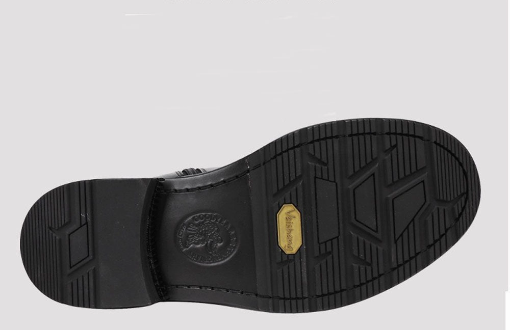 Loafers Mens Genuine Shell Cordovan Leather  Martin Boots Round Toe