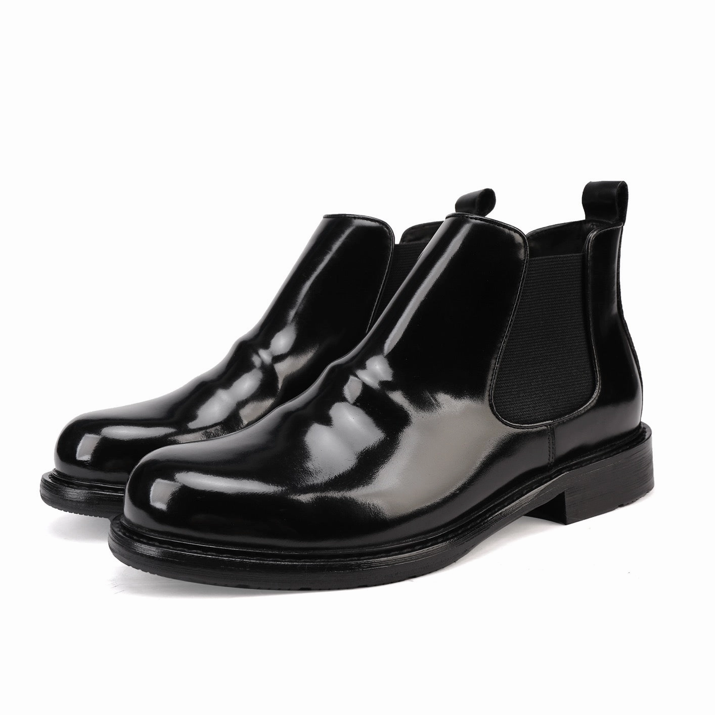 Miumiu Loafers Genuine Shell Cordovan Leather  Martin Boots Round Toe