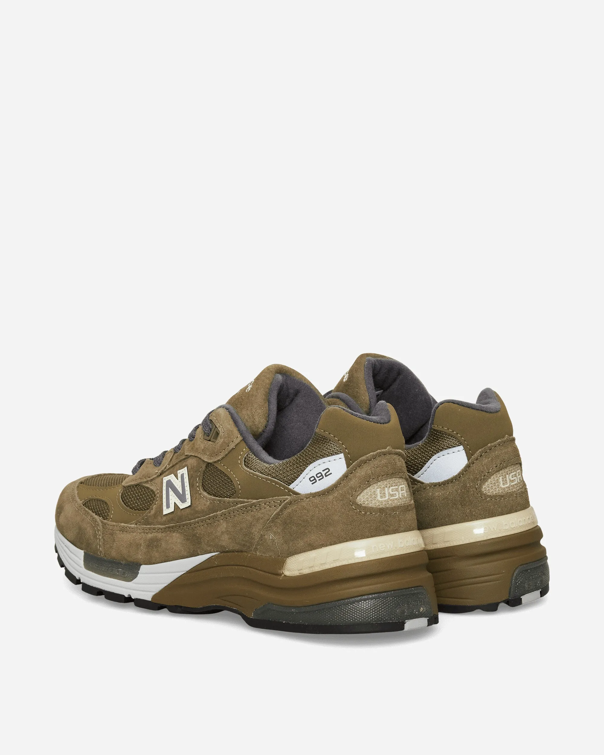 New New Balance Shoes 2024 Made in USA 992 Sneakers Dark Camo / Covert Green / Aluminum Grey