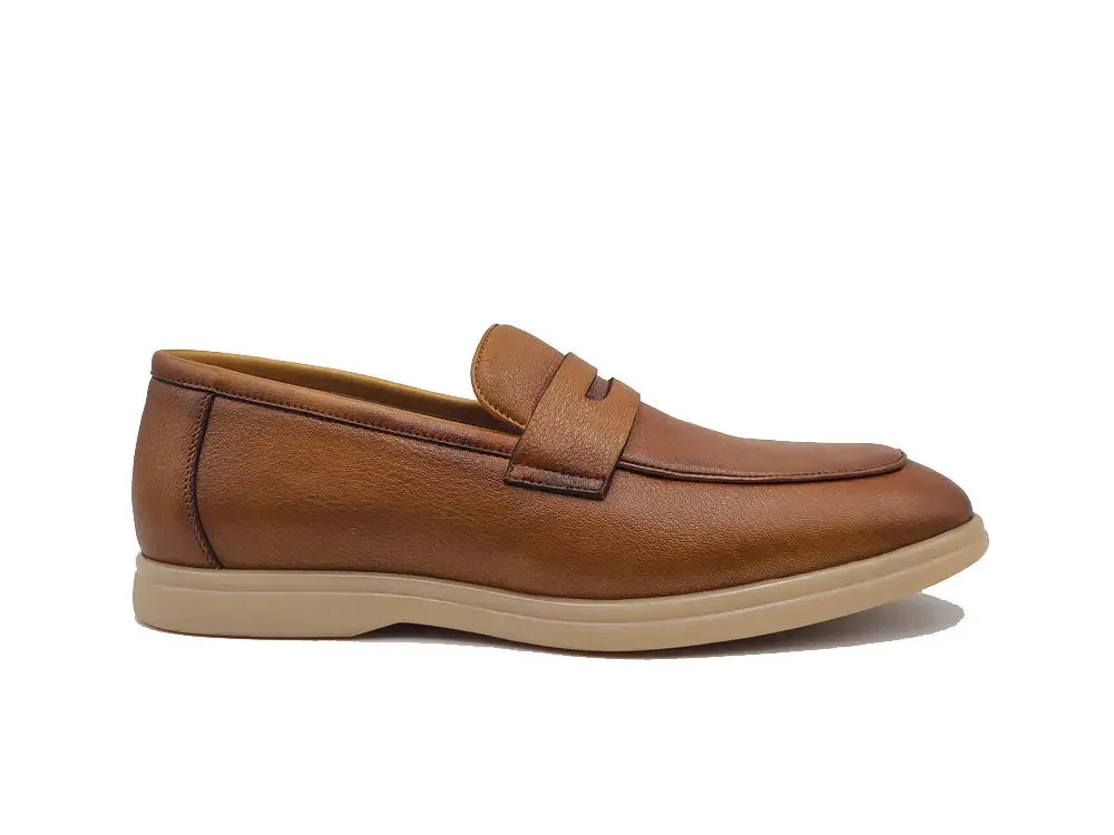 Penny Loafers Tassel Tumble Calfskin Penny Loafer