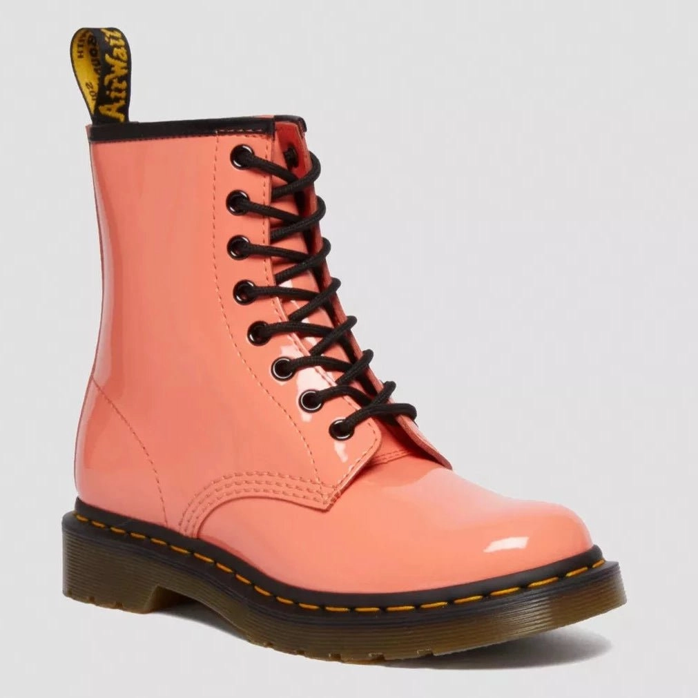Navy Dress And Shoes Dr. Martens Women's 1460 Patent - Coral Lucido