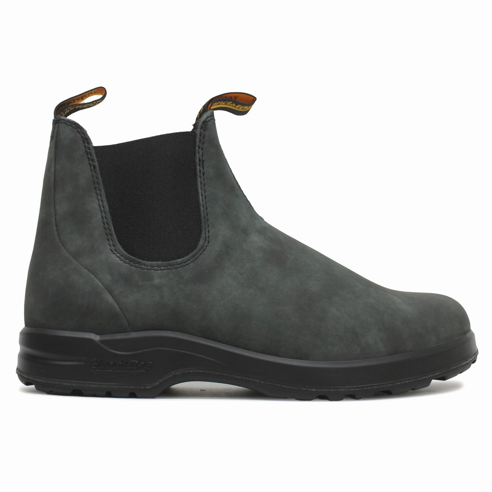 Chelsea Boots Absatz Blundstone 2055 Nubuck Unisex Ankle Rustic Black Boots