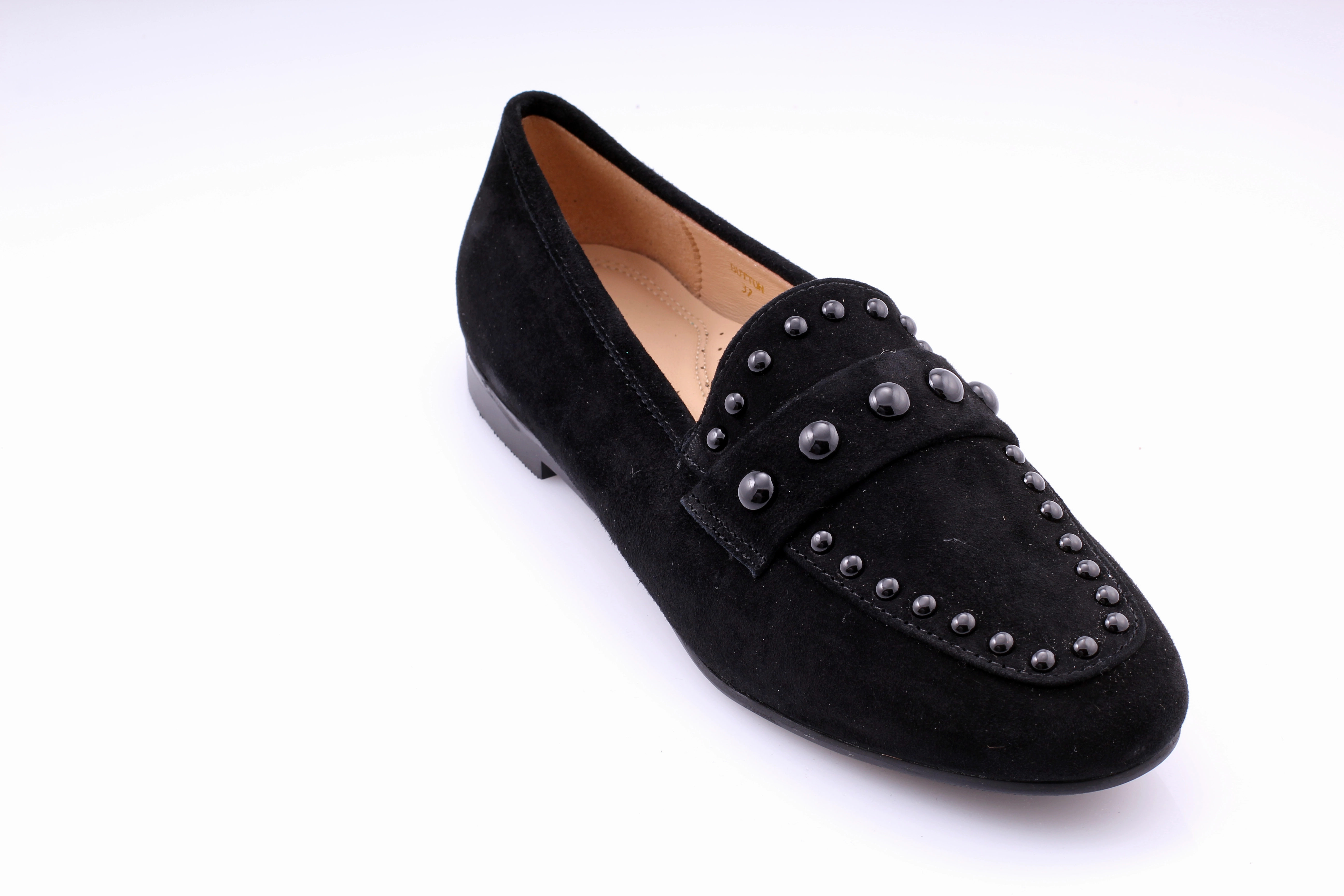 Grey Loafers Allora Button V