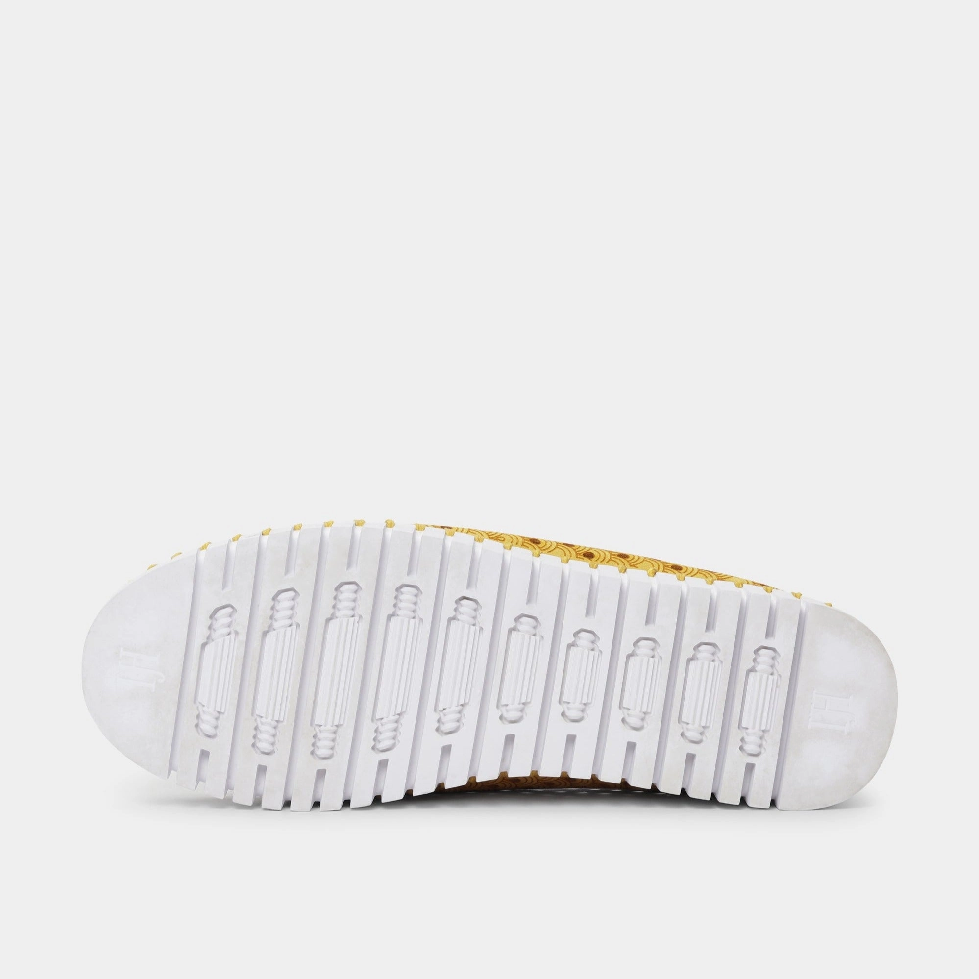 Flat Foot Hiking Shoes Tulip Slip On With Chunky Sole - Golden Rod