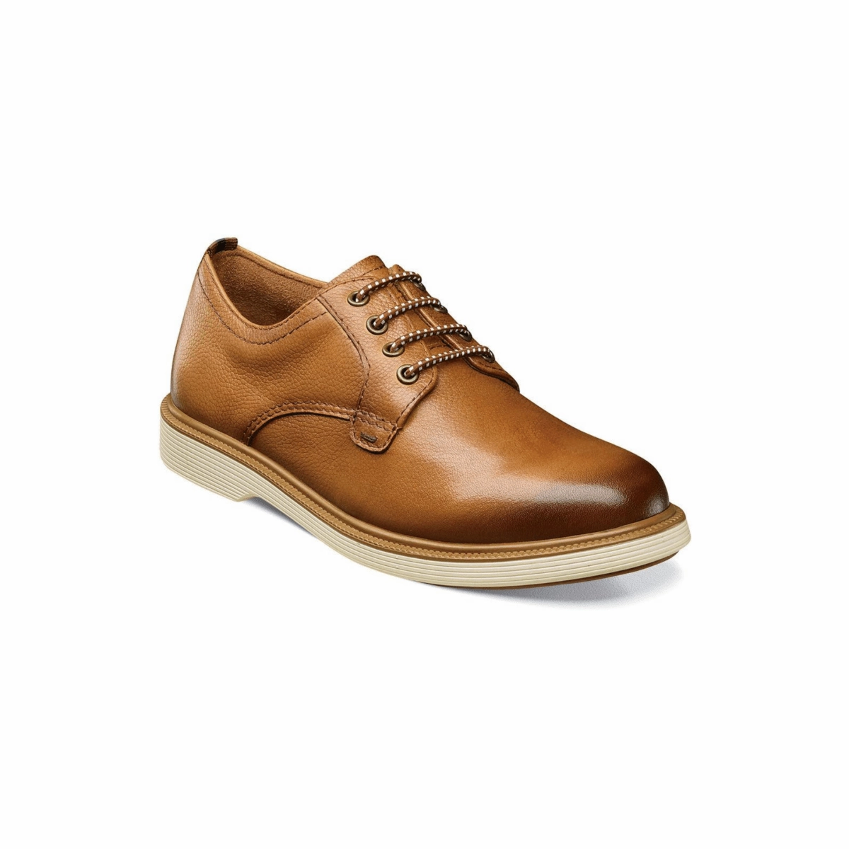 Florsheim Boys' (Sizes 1-6) Sapacush Plain Toe Oxford Cognac Alden Oxford