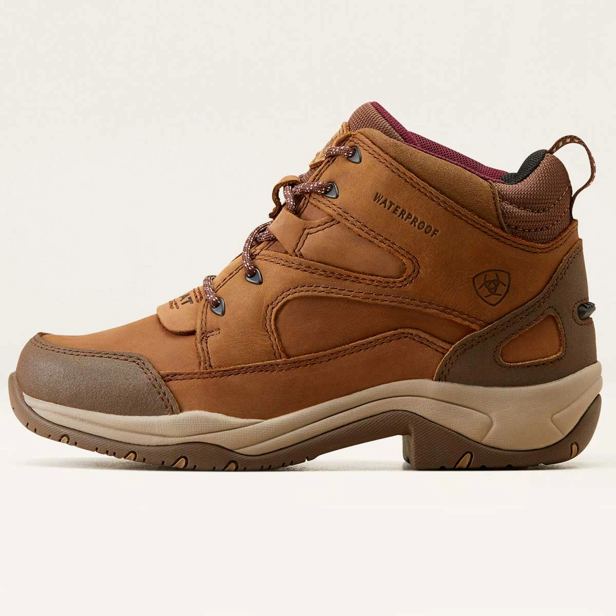 ARIAT Telluride II Boots - Womens Waterproof H20 - Palm Brown Walking Slip Resistant Waterproof Winter Shoes