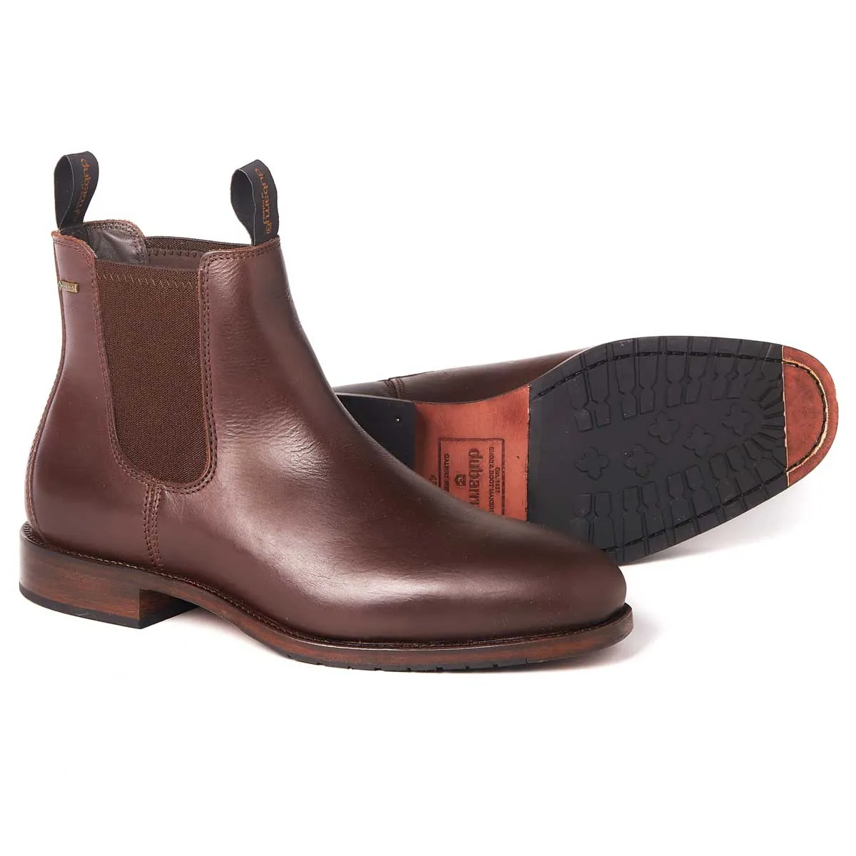 Bow Boots DUBARRY Kerry Chelsea Boots - Mens Gore-Tex Leather - Mahogany