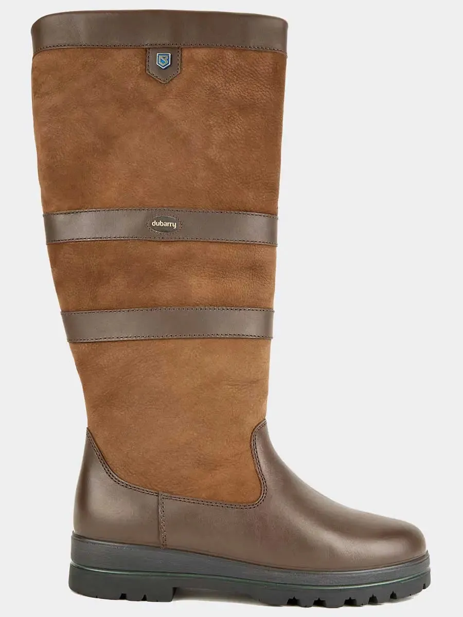 Long Knee High Boots Dubarry Kilternan Fleece Lined Boots - Waterproof Gore-Tex Leather - Walnut
