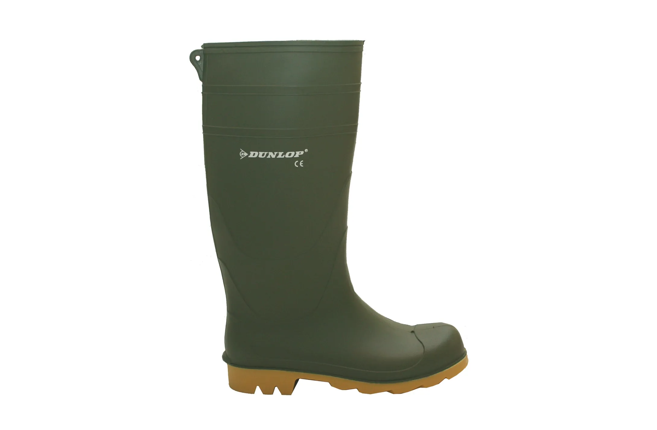 Dunlop Mens Universal Waterproof Wellington Green Boots Wide Shaft Boots