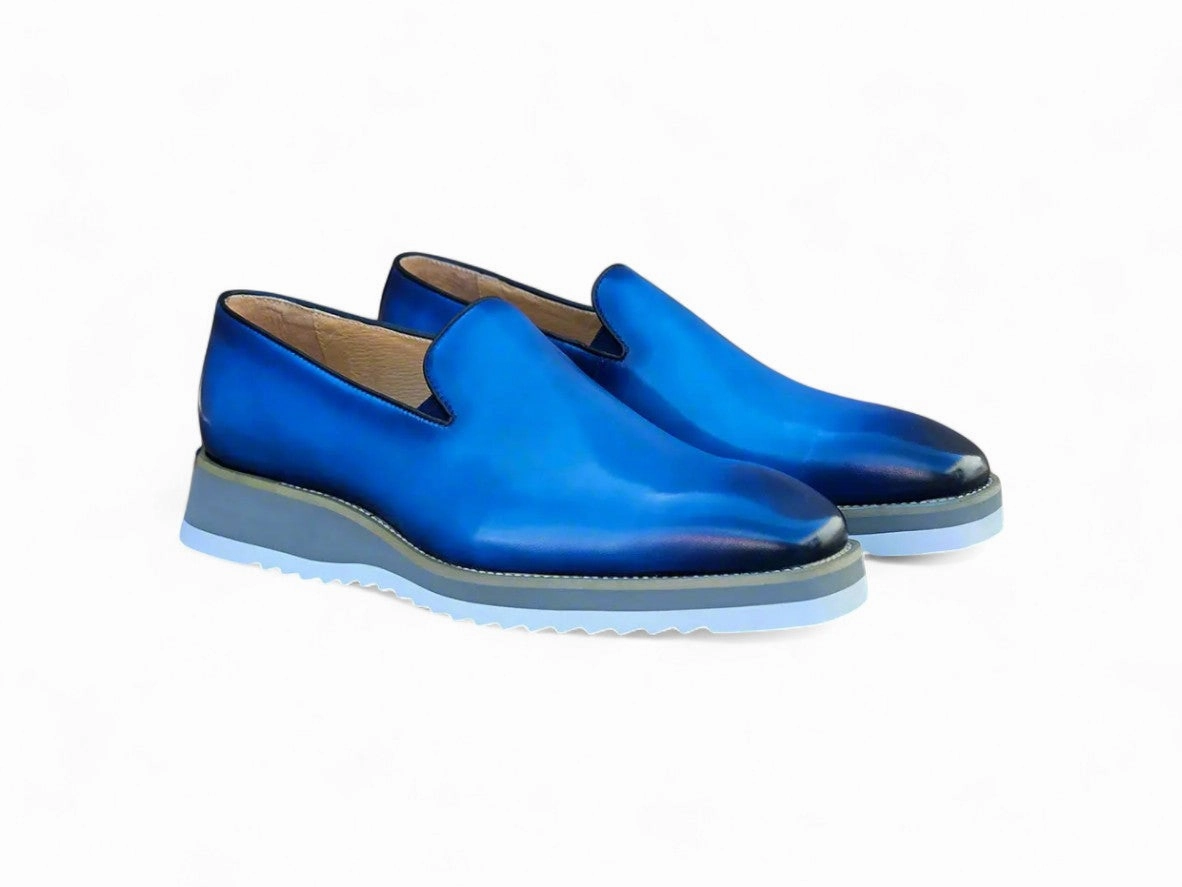 Burnished Wholecut Loafer Lightweight Sole Vagabond Chunky Loafers