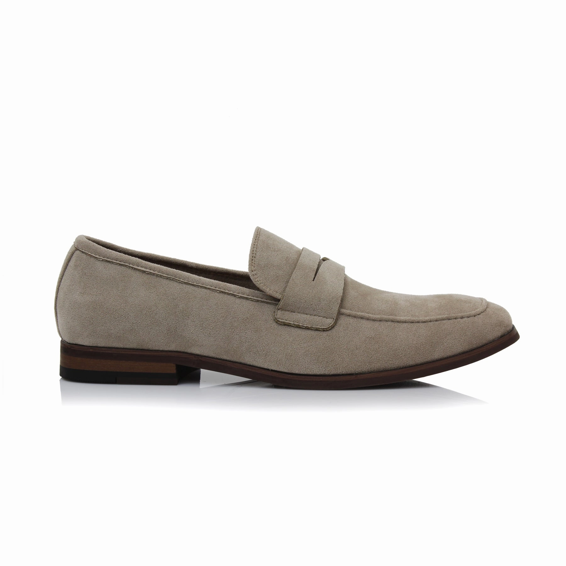 DYLAN Chocolate Brushed Leather Loafers