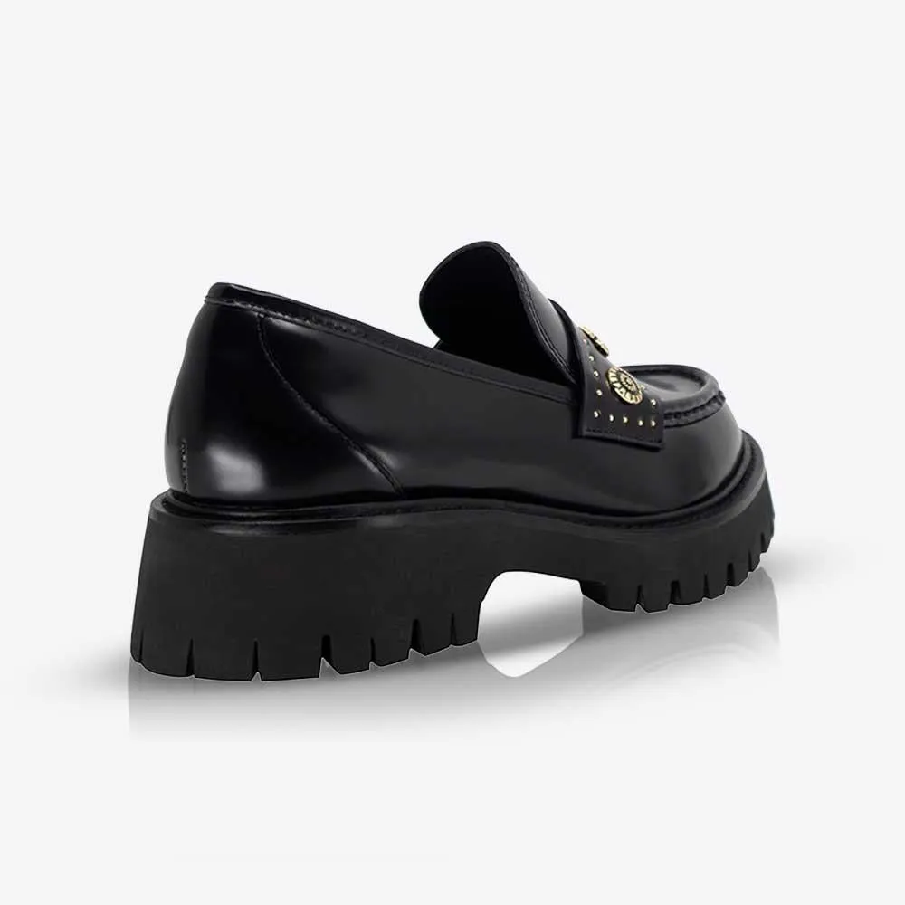 Maritime Loafer Black/Gold Cloth Loafers