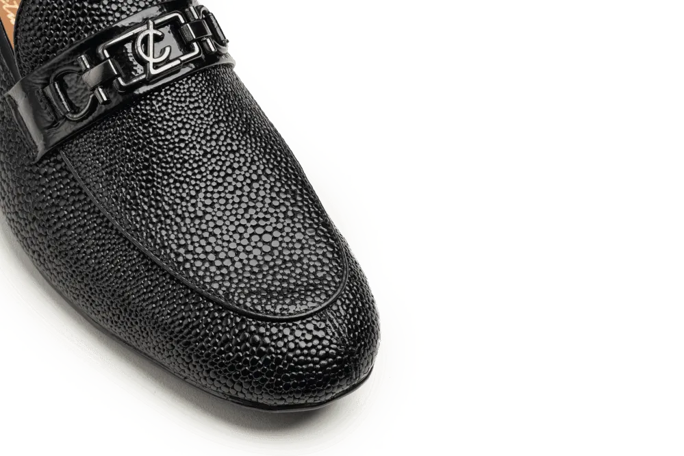 Casual Slip On LOGO 10016 BKM