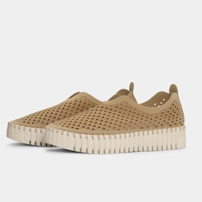 Shoes To Prevent Flat Feet Tulip Slip On With Chunky Sole - Latte