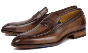 Calfskin Loafers Hampton Penny Loafer Brown