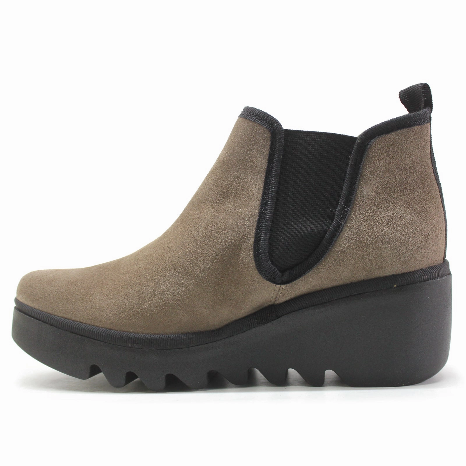 Legres Chelsea Boots Fly London BYNE349FLY Suede Women's Slip On Taupe Boots