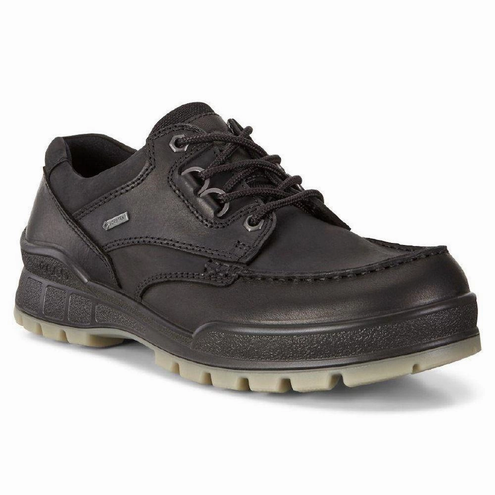ECCO Men's 831714 Track 25 Lo Black Nubuck GORE-TEX Waterproof Oxfords And Derbies