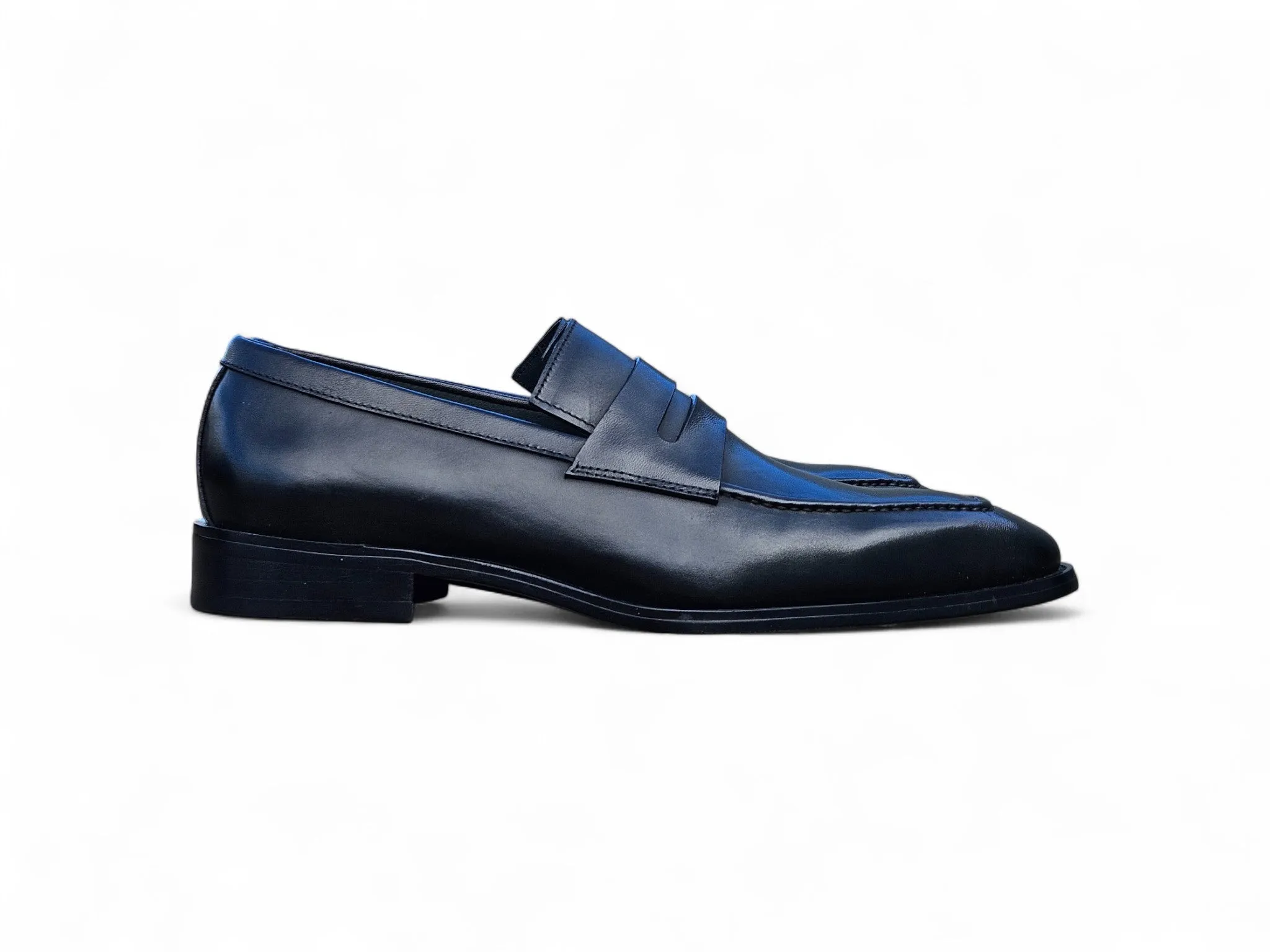 Patina Finished Penny Loafer Emporio Armani Loafers