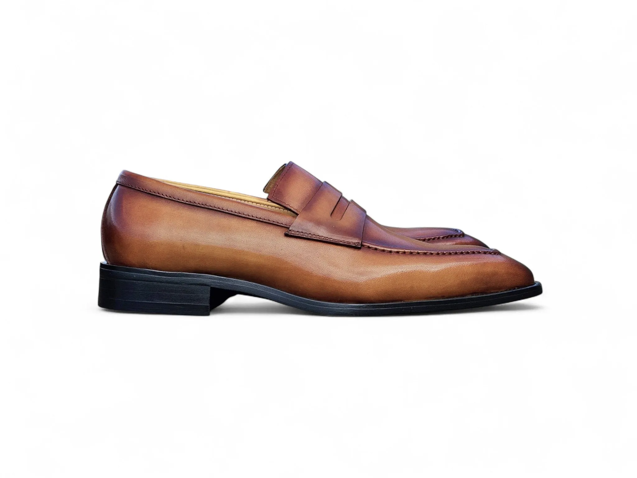 Patina Finished Penny Loafer Affordable Loafers